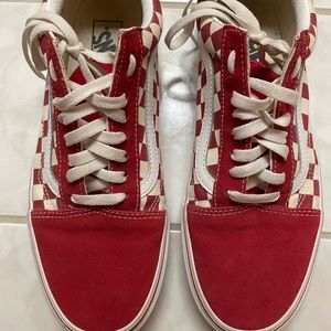 Red Checkered Vans